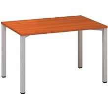 Psací stůl Alfa 200 - 120 x 80 cm, třešeň/stříbrný