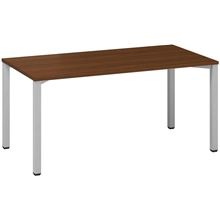 Psací stůl Alfa 200 - 160 x 80 cm, ořech/stříbrný