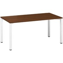 Psací stůl Alfa 200 - 160 x 80 cm, ořech/bílý