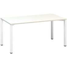 Psací stůl Alfa 200 - 160 x 80 cm, bílý/bílý