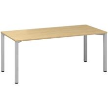 Psací stůl Alfa 200 - 180 x 80 cm, divoká hruška/stříbrný
