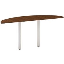 Přídavný stůl Alfa 100 - 160 cm, ořech/šedý