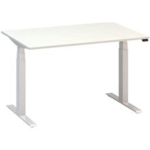 Výškově stavitelný stůl ALFA UP - 120 cm, bílý/bílý
