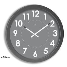 Nástěnné hodiny Big - průměr 55 cm, šedé