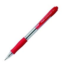 Kuličkové pero Pilot Super Grip - červená náplň, 0,22 mm