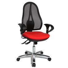 Kancelářská židle Open Point SY Deluxe - synchro, červená