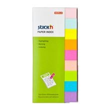 Samolepicí papírové záložky Stick'n by Hopax - 50 x 12 mm, neonový mix, 9 x 50 lístků