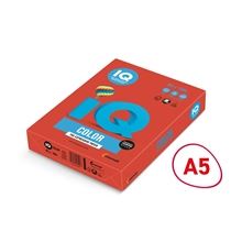 Barevný papír IQ Color A5 - CO44, korálově červený, 80 g/m2, 500 listů