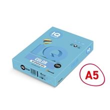 Barevný papír IQ Color A5 - AB48, azurově modrý, 80 g/m2, 500 listů
