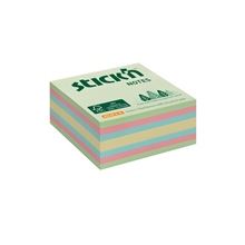 Samolepicí bloček v kostce Stick'n by Hopax FSC COC - 76 x 76 mm, lesní mix, 400 lístků