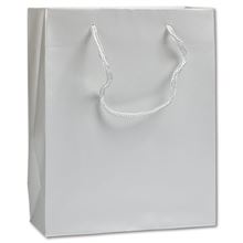 Dárková taška - A4, stříbrná, 1 ks