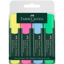 Zvýrazňovač Faber-Castell Textliner 1548 - sada 4 barev
