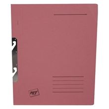 Závěsné papírové rychlovazače HIT Office - A4, růžové, 50 ks
