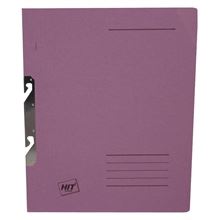 Závěsné papírové rychlovazače HIT Office - A4, fialové, 50 ks