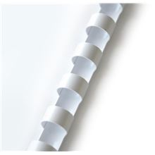 Plastové hřbety Office Products - 16 mm, bílé, 100 ks