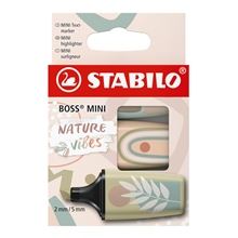 Zvýrazňovač STABILO BOSS MINI NatureVIBES - sada 3 barev