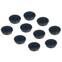 Sada magnetů Franken - 38 mm, černý, 10 ks