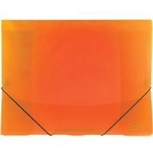 Desky s chlopněmi a gumičkou Opaline - A4, plastové, oranžové, 1 ks