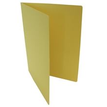 Papírové desky bez chlopní HIT Office - A4, žluté, 20 ks