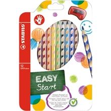 Pastelky STABILO EASYcolors - pro praváky, ergonomické, 12 barev