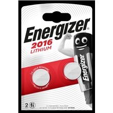 Knoflíkové lithiové baterie Energizer - 3V, CR2016, 2 ks