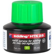 Náhradní inkoust pro zvýrazňovač Edding Eco - HTK 25, zelený