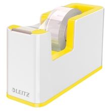 Stolní odvíječ pásky Leitz WOW - bílá/žlutá