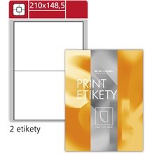 Snímatelné etikety S&K Label - bílé, 210 x 148 mm, 200 ks