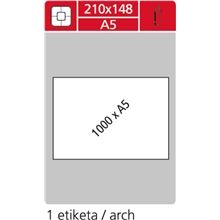 Univerzální etikety S&K Label - bílé, A5, 1 000 archů, 1 000 ks