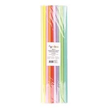 Krepový papír Gimboo - role 50 x 200 cm, mix pastelových barev, 10 ks