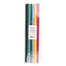 Krepový papír Gimboo - role 50 x 200 cm, mix barev, 10 ks