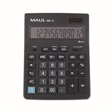 Stolní kalkulačka MAUL MXL 12 - 12 míst, černá