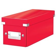 Krabice na CD Click & Store Leitz WOW - A4, červená