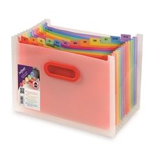 Organizér s přihrádkami Snopake - Rainbow, A4, 13 přihrádek