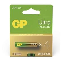 Alkalické baterie GP Ultra - AAA, LR03, 1,5V, 4 ks