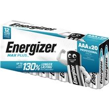 Alkalické baterie Energizer Max Plus Professional - 1,5V, LR03, typ AAA, 20 ks