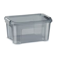 Plastová krabice Shadow - recyklovaný materiál, šedá, 13 l
