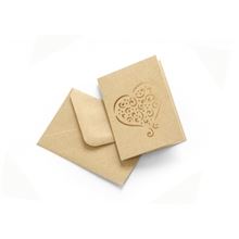 Sada přání s obálkou Nature - 5x obálka 7 x 10 cm, 5x přání , tmavě béžová, sada 10 ks
