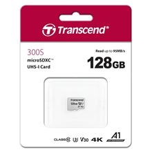 Transcend Micro SDXC 300S 128GB 95MB/s UHS-I U3 + 