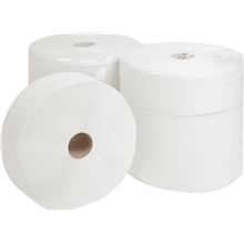 Toaletní papír jumbo - 2vrstvý, bílý recykl,  280 mm, 6 rolí