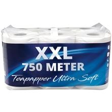 Toaletní papír XXL - 2vrstvý, bílý, 62,5 m, 12 rolí