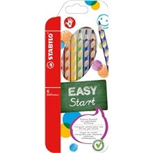 Pastelky STABILO EASYcolors - pro praváky, ergonomické, 6 barev