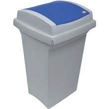 Odpadkový koš na tříděný odpad - modrý, 50 l