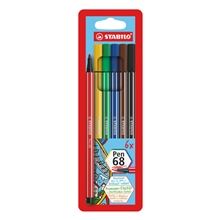 Fixy Stabilo Pen 68 - sada 6 barev