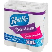 Toaletní papír XXL - 2vrstvý recykl, 65 m, 24 rolí
