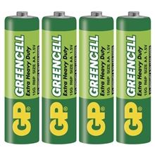 Zinková baterie GP Greencell - AA, LR6, 1,5V, 4 ks