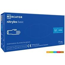 Rukavice Nitrilex basic - nepudr, modré, vel. M