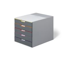 Zásuvkový box VARICOLOR 5 - 5 barevných zásuvek, šedý