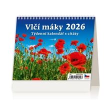 Stolní kalendář 2026 Vlčí máky