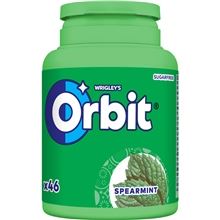 Žvýkačky Orbit - Spearmint, dóza zelená, 46 dražé, 64 g